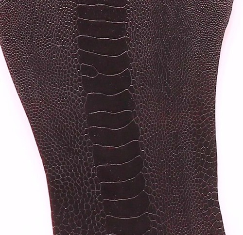 Ostrich Skin Legs Leather Black Cherry GL - Bild 1 von 2
