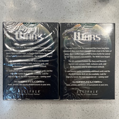 Wars Trading Card Game: Nowhere to Hide 2 Starter Decks Cats and Claws/Overlords - Picture 3 of 3