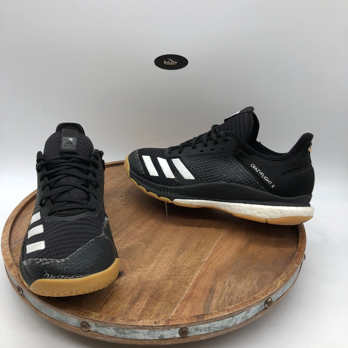 Adidas Womens Crazyflight X 3 D97832 Black Gum Volleyball Shoes