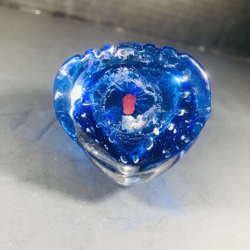 Vintage Art Glass Owl Paperweight Cobalt Blue Bullicante Norleans Japan (BC2) - Picture 5 of 5