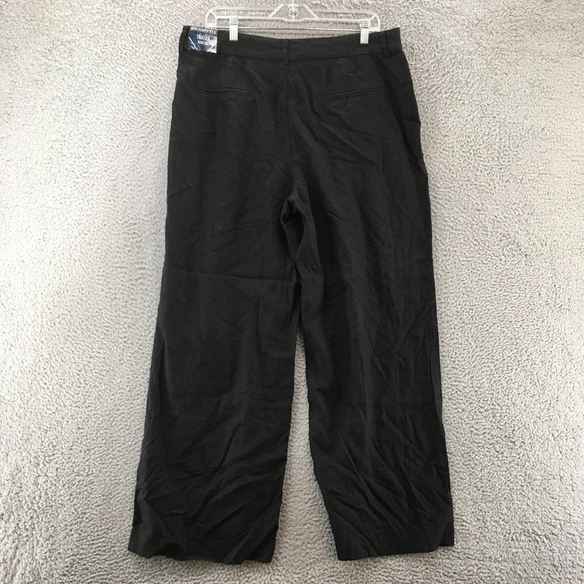 LEINWANDE High-rise Slim Trousers ブラック LEINWANDE High-rise Slim Trousers ブラック