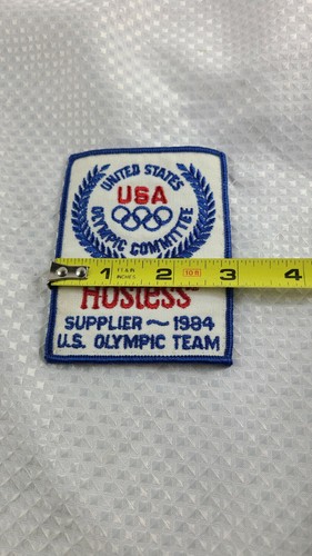 Vintage 1984 Olympics Hostess Cakes Bakery Jacket Patch Employee Work Uniform - Picture 3 of 4