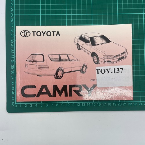 GENUINE Toyota Camry Owners Manual 1994 Part 01999-9B111