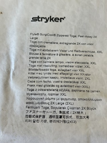 (8) Estuche STRYKER 0408-841-100 FLYTE SURGICOOL TOGA con cremallera pelable GRANDE 2026 - Imagen 3 de 3