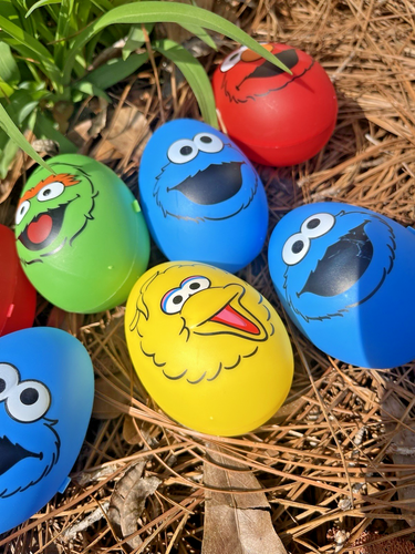 12 Easter Egg Sesame Street Easter Eggs Big Bird Cookie Monster Elmo Eggs S37 - Picture 5 of 15