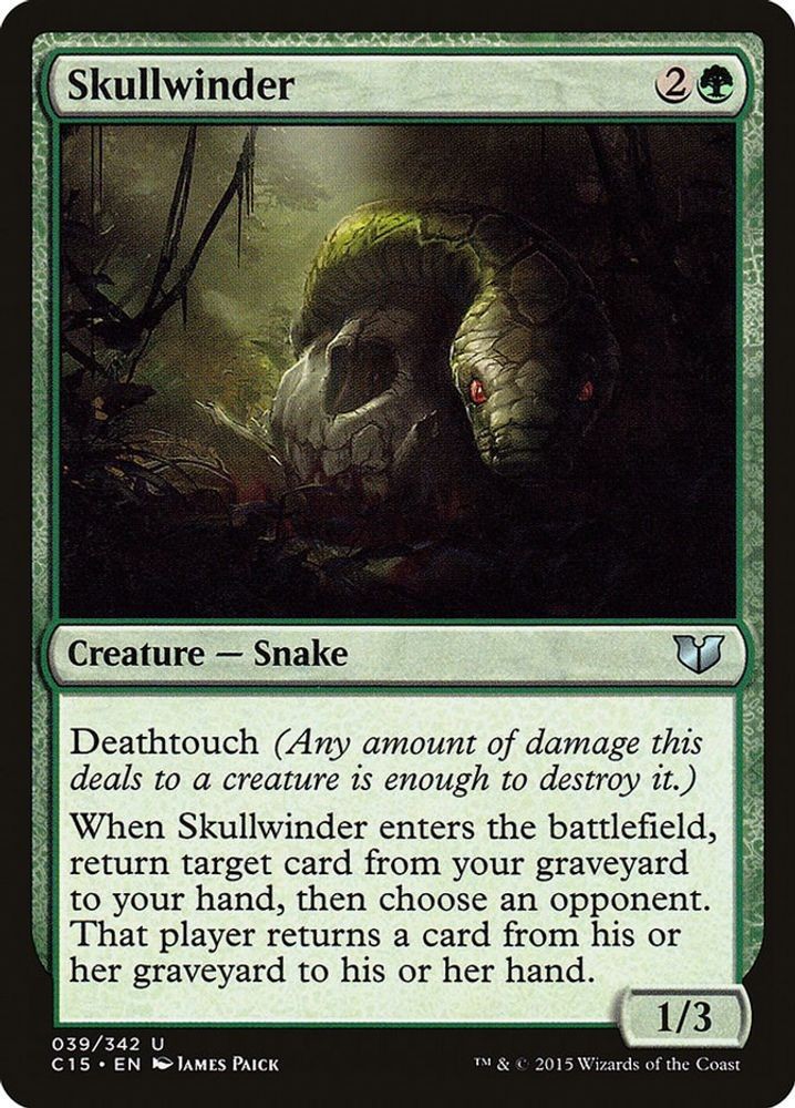 2015 Magic: The Gathering: Commander 2015 - Skullwinder (#39, U, Near Mint)