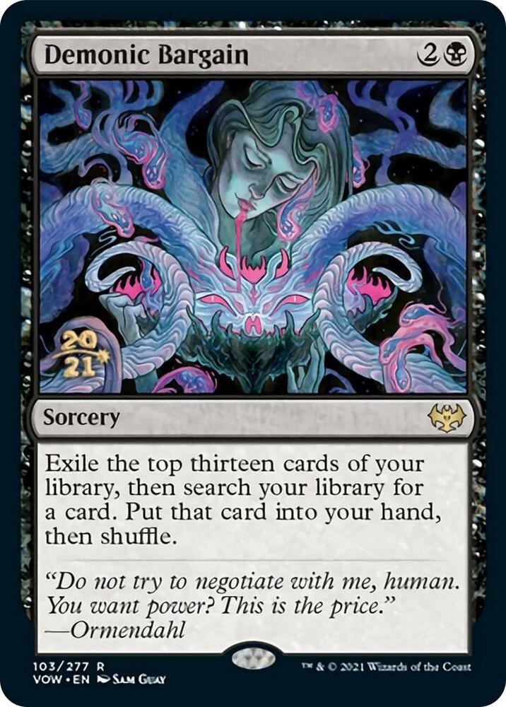 Demonic Bargain Foil PRE NM