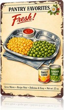 Pantry Favorites Fresh Sweet Corn Garden Tin Metal Signs Home D cor 8x12