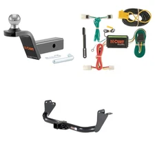 CURT Class 3 Tow Package Trailer Hitch, Wiring, Ball Mount - 13079, 56127, 45152
