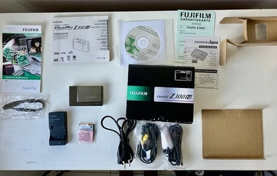 Fujifilm FinePix Z100fd Digitalkamera OVP | Y2K Retro Vintage komplett set - Bild 1 von 4