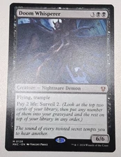 Doom Whisperer Murders at Karlov Manor Commander MTG Card NM Condition