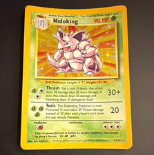 WotC Nidoking Base Set 11/102 Holo Rare Unlimited Stage 2 90 HP Eng 1999 on eBay