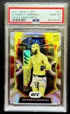 2021 Panini Select UFC Khamzat Chimaev lucky envelopes /8 Prizm PSA10. ROOKIE !!