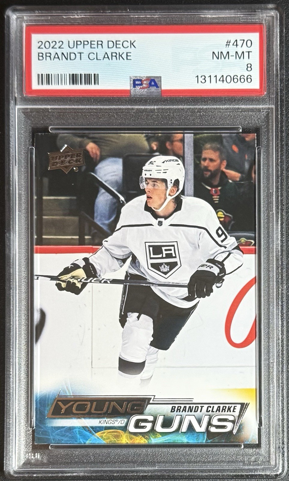 2022-23 Upper Deck Series 2 Young Guns Brandt Clarke #470 PSA 8 Rookie RC