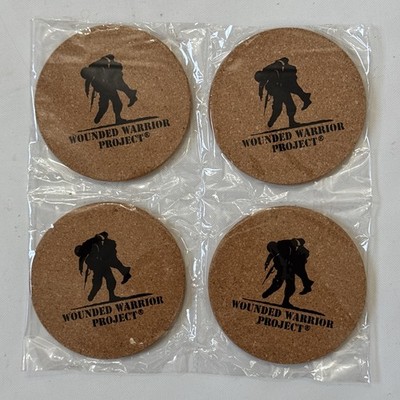 Wounded Warrior Project, 4 Pack Of Cork Coasters