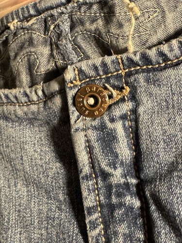 Parasuco Jeans RARE Leather Embroidered Tribal Vintage Y2K Flare Jeans Size 26 - Picture 8 of 10