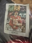 NFL Patrick Mahomes Kansas City Chiefs Fleece Football Throw Blanket 40”X50” New
