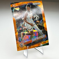 Panini 2025 Prizm WNBA Saniya Rivers Connecticut Sun ORANGE ICE RC #131