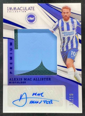 2021 Immaculate Collection Premium Swatch Sapphire Alexis Mac Allister Auto /16