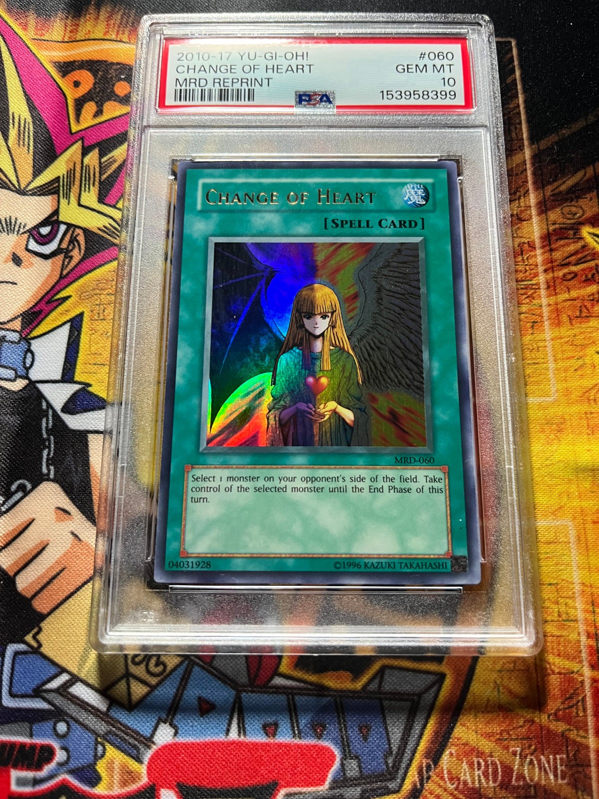 2010-2017 YU-GI-OH! METAL RAIDERS REPRINT Ultra Rare #060 CHANGE OF HEART PSA 10 view 6