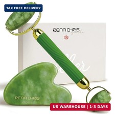 Gua Sha and Face Roller Set: Anti-Breakage Jade Roller for Long-Lasti