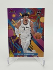 2025-26 Topps Finest Victor Wembanyama #98 Oil Spill Refractor Spurs NBA MVP