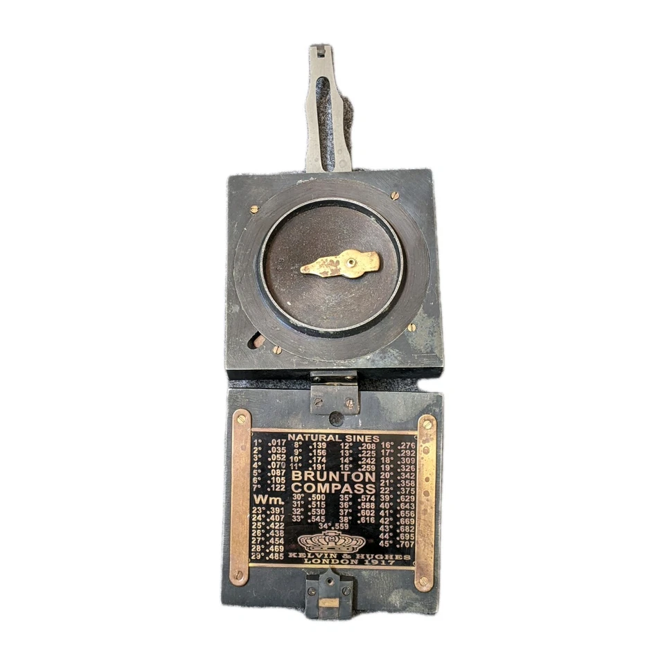 Редкий латунный винтажный морской компас Brunton Kevin & Hughes London 1917 - Изображение 2 из 4