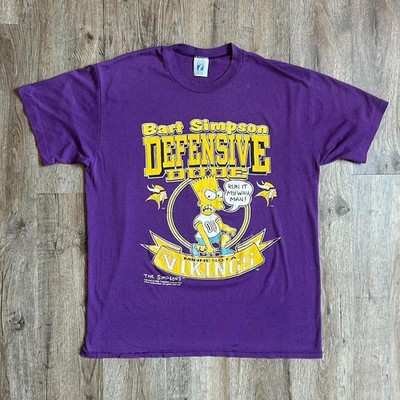 Vintage Minnesota Vikings Bart Simpson Graphic Shirt AN59078