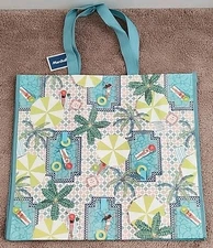 Marshalls Ladies Lounging In Pools Tropical Large Reusable Shopping Tote Eco Bag