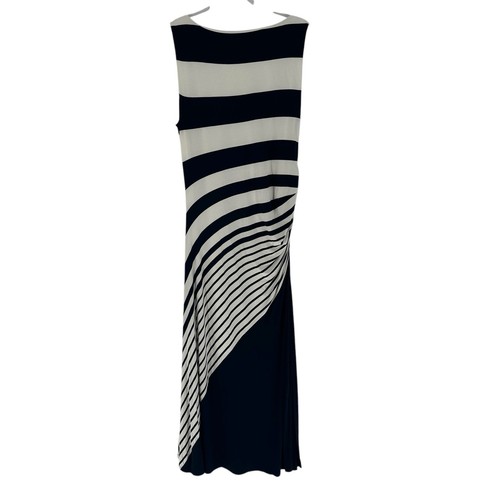 Soft Surroundings Dress Women Large Blue White Vela Infinty Maxi Stretch Coastal - Picture 7 of 20