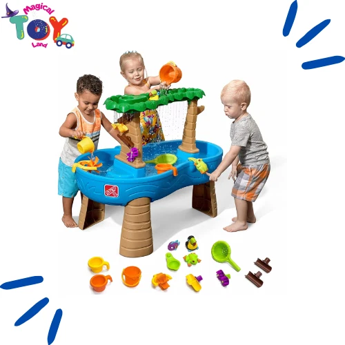 Mesa de Agua Duchas de Lluvia y Unicornios, Niños Agua y Arena Actividad Juego Sensorial Foto 3 de 3