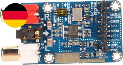 Elprico I2S ADC Audio Capture Card Modul, 24Bit 192K 96K Master Slave Modus Entw