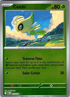 Celebi 012/132 Uncommon Mega Evolution Pokemon Reverse Holo Near Mint