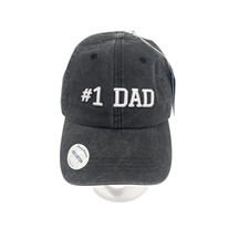 TOMMY BAHAMA Men's OS Gray NWT Embroidered 1 DAD Adjustable Baseball Cap Hat