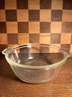 Vintage Clear Glass Pyrex Casserole, no lid, some scratches