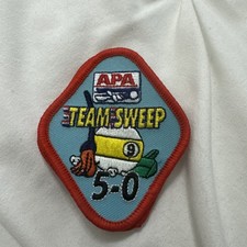     APA 5-0 CLEAN SWEEP 9BALL TEAM PATCH AMERICAN POOLPLAYERS ASSOCIATION     