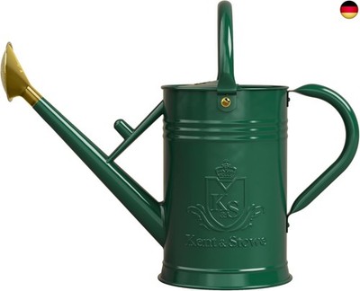 Kent & Stowe Gießkanne dunkelgrün, 4,5l, abnehmbare Brause, traditionelles D