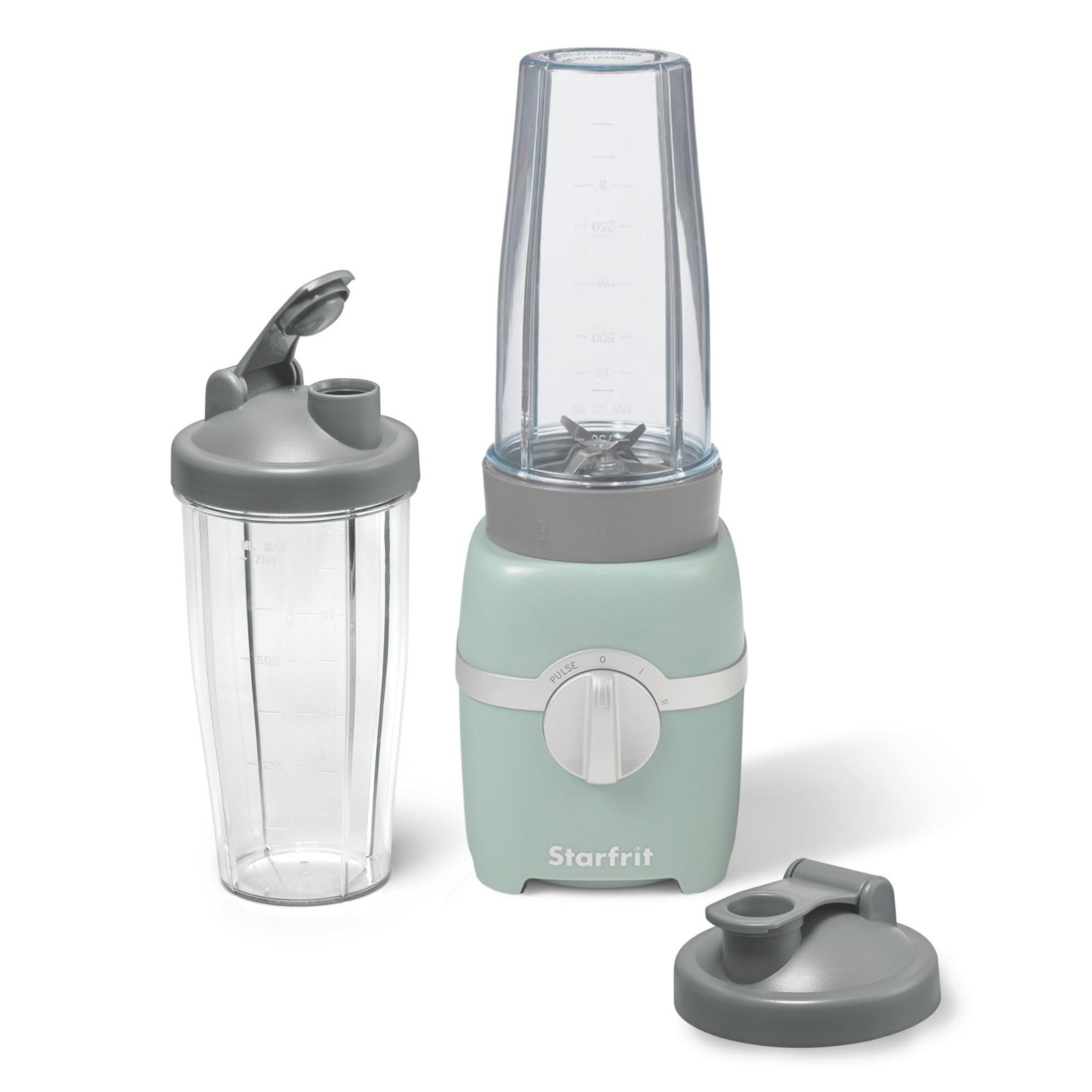 Personal Blender - Two 828ml Cups - High, Low & Pulse Modes - 300W - Sage