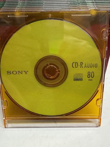 19 Sony CD-R Music 80 Min 19 in Slim Jewel Cases 20CRM80LX2 Opened Package - Picture 3 of 4