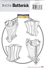 Stays and Corsets Butterick Sewing Pattern B4254 Making History Sizes 18 20 22