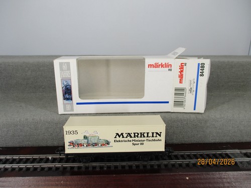 Märklin Spur H0 84480 Containertragwagen "60 Jahre H0" 1935 in weißer OVP | Zustand: Gebraucht