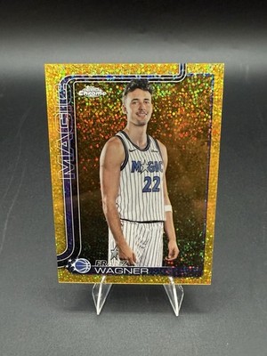 2025-25 Topps Chrome Update Franz Wagner Gold Speckle Image Variation! 26:50!