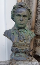 Buste de Beethoven en bronze 12 cm.