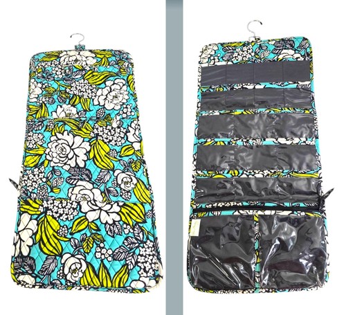 Vera Bradley Organizer hängender Schmuck Schminkkoffer Keep It Up Island Blooms