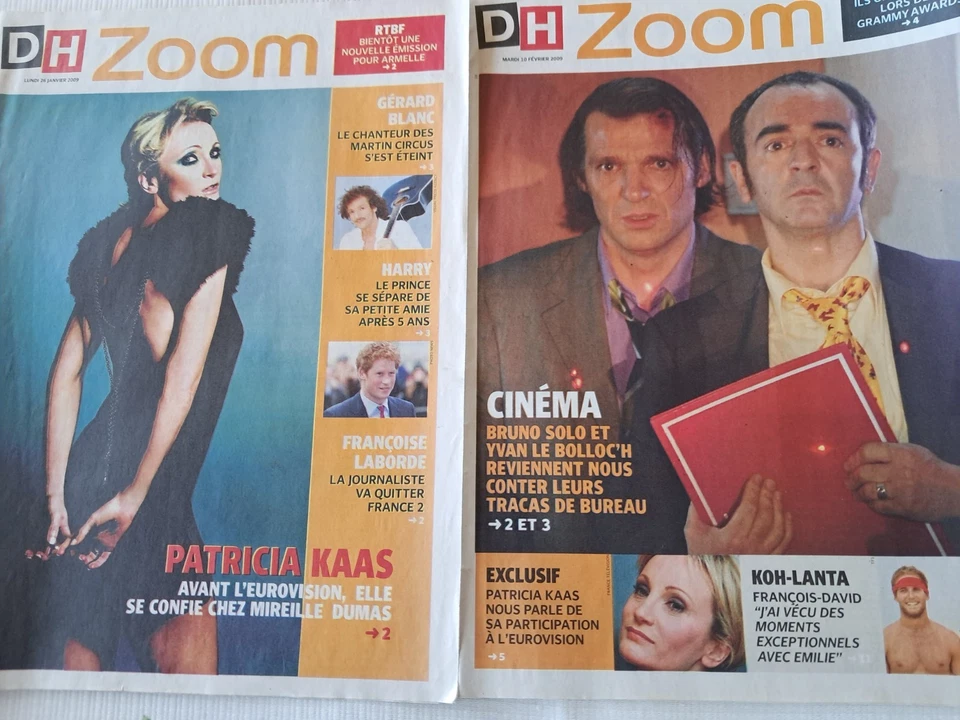 2 journaux belges patricia kass Gérard blanc - Photo 1/1