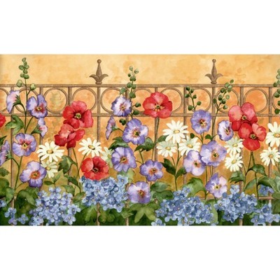 Cottage Floral Wallpaper Border, Traditional Garden Prepasted Wall Decor