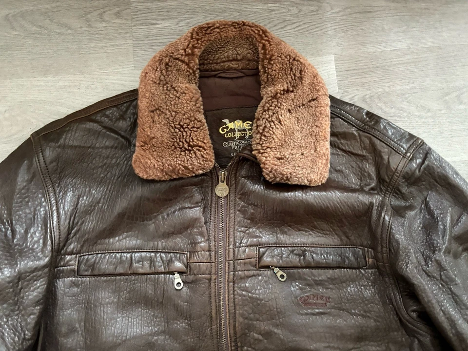 Vintage Camel Collection Mens Brown Leather Flying Aviator Jacket - Size 48 / XL - Image 3 of 4