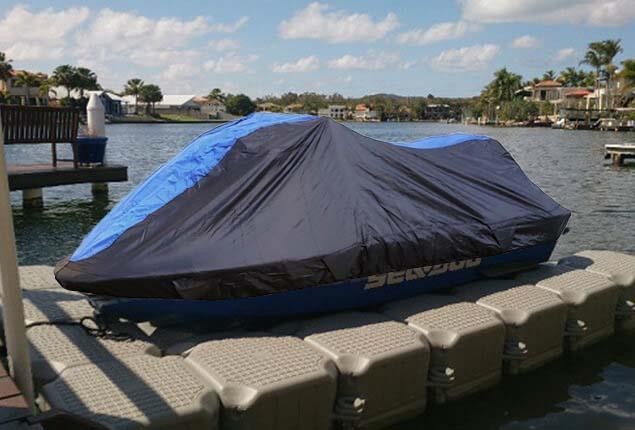 600 Denier PWC Jet Ski Cover – Fits Yamaha WaveRunner XL 800 (2000-2001) – SBU – Black/Gray