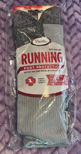 THORLOS UNISEX CUSHIONED RUNNING CREW SOCKS GREY SZ XL 13-15 SEALED