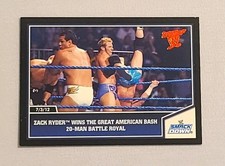 2013 Topps Best of WWE #22 Zack Ryder Wins the Great American Bash 20-Man RED